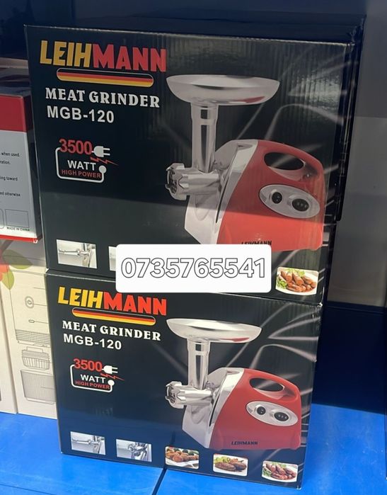 Masina de tocat carne Leihmann 3500 W cu accesorii motor cupru,Rosu