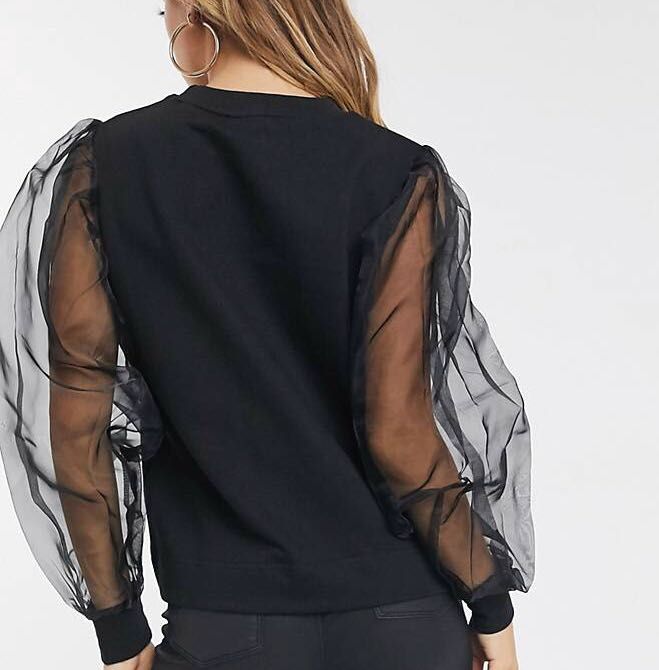 Bluza cu maneci organza