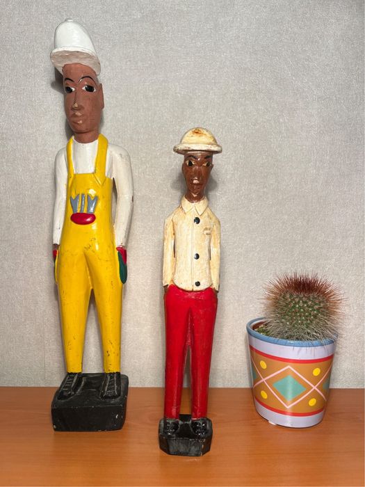 Африкански дървени статуи – ръчна изработка