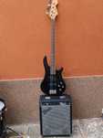 Бас китара Vision и усилвател Fender