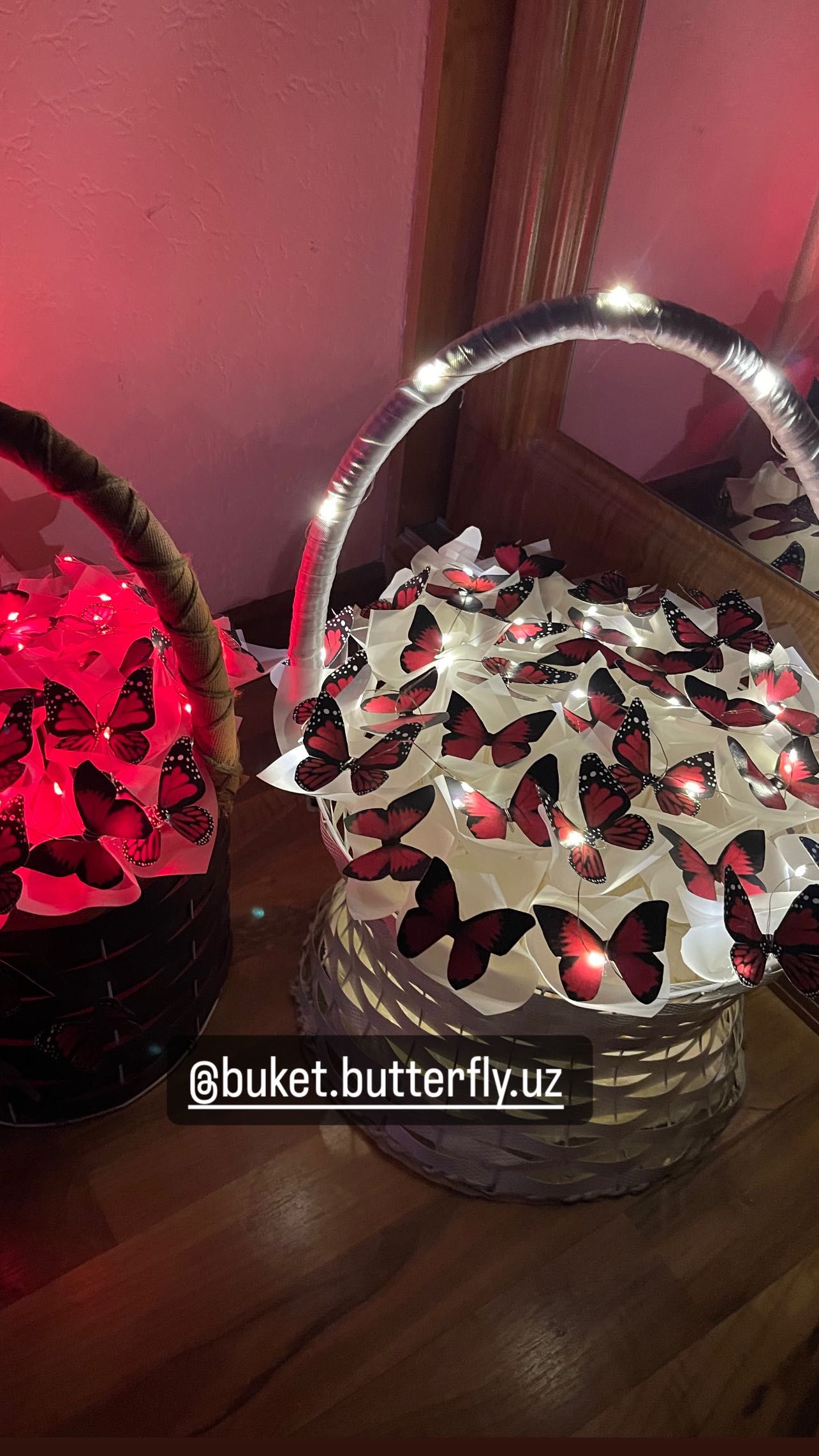 Букет из бабочек по доступной цене