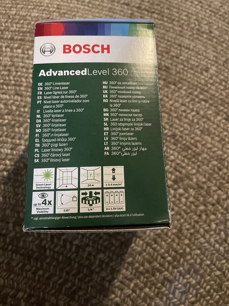 Nivela laser Bosch advanced level 360