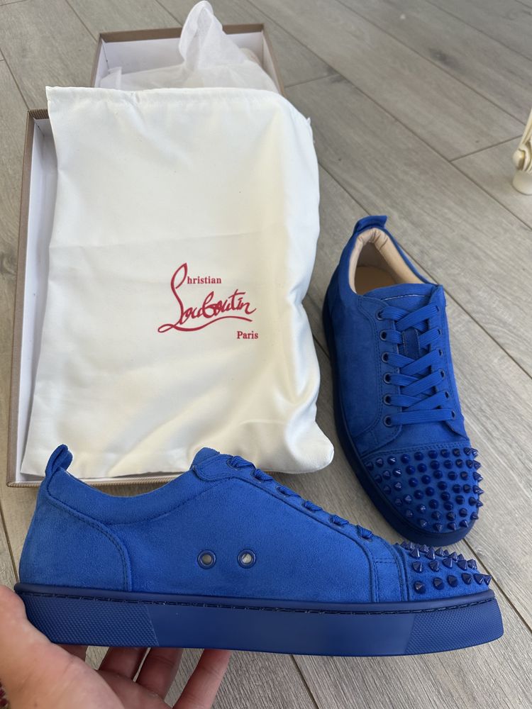 Louboutin Low Albastrii