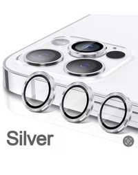 Folie Camera Luxury Shine Silicon Cerc Metalic - Iphone 13/PRO/MAX