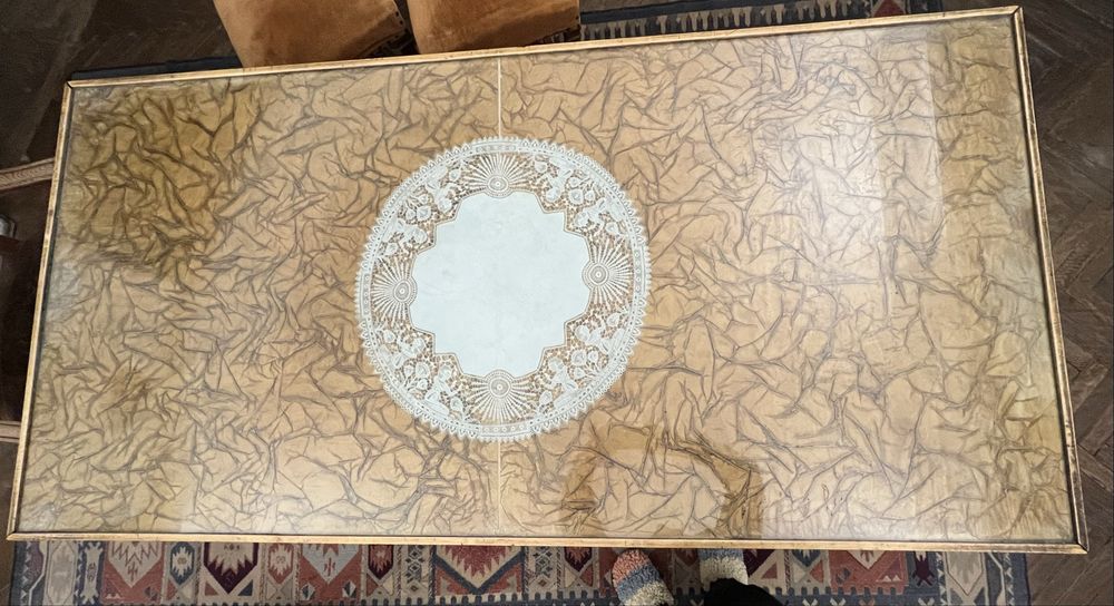 Vand masa dining, din anii 1930, unicat, lemn masiv