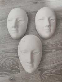 Гипсовые чистые маски для творчества