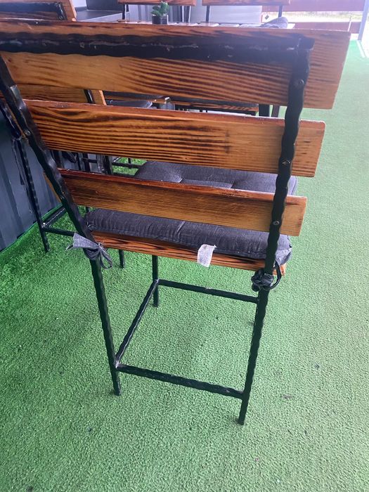 Mese cu 4 scaune – Fier sudat + Lemn masiv – Handmade – 1000 lei/set