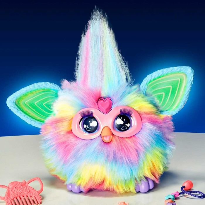 Furby Tie Dye — интерактивная мягкая игрушка с 15 модными аксессуарами