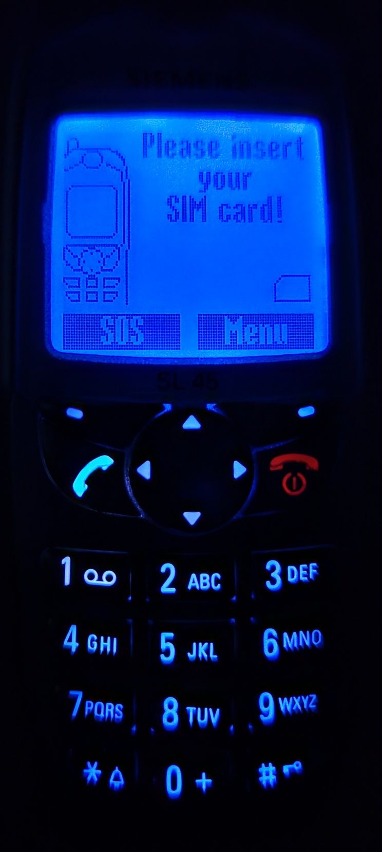 SIEMENS SL45 lumină albastră display și taste ca nou
