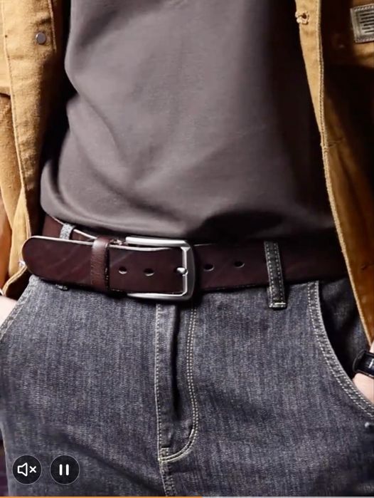 15%Промоция•Луксозен*спортен мъжки колан S.WORKER/Премиум естест. кожа