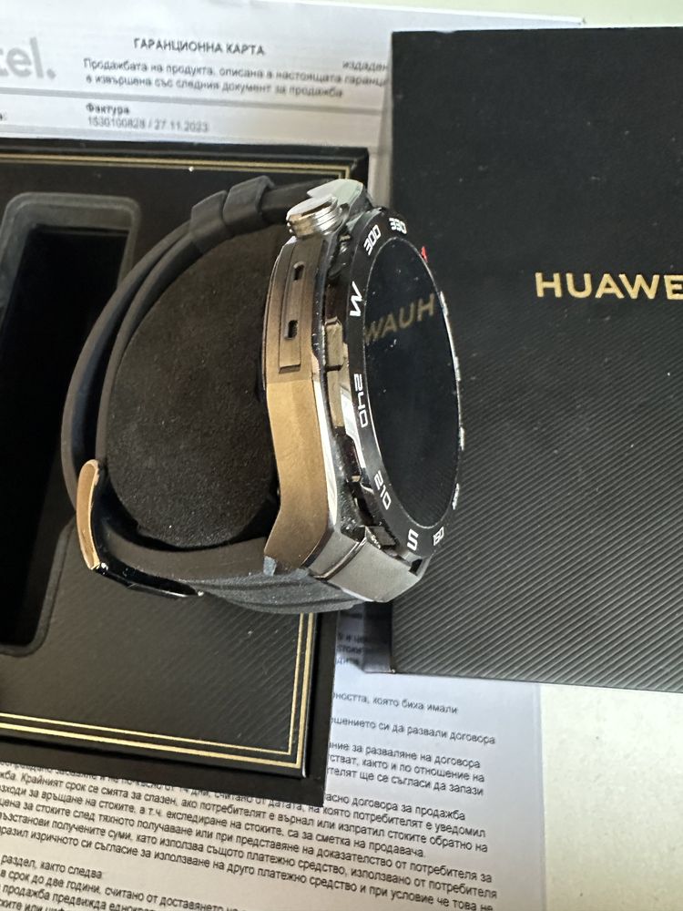 НОВ! Huawei Watch Ultimate Expedition Black - 36м. Гаранция