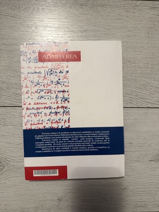 Culegeri admitere politehnica de matematica 2020/2016