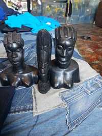 Statuete africane vechi din abanos