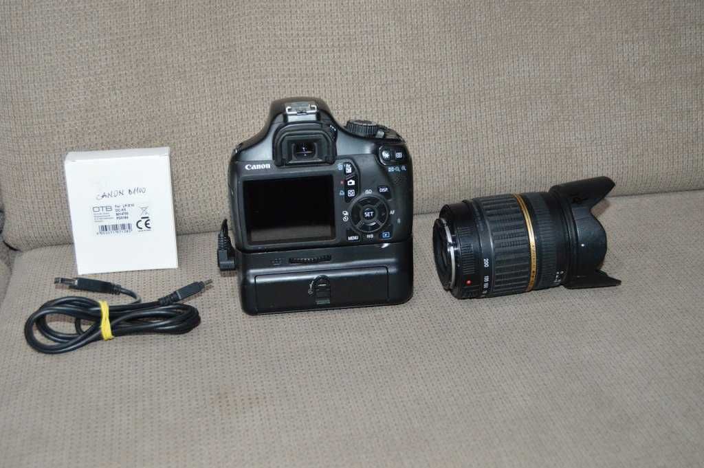 Foto DSLR Canon 1100D + 2 obiective Canon 18-55mm si Tamron 18-200mm