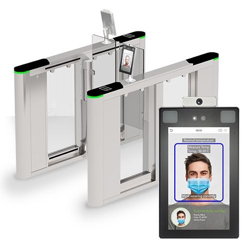 Установка турникетов с терминалами располнавания лиц Face id
