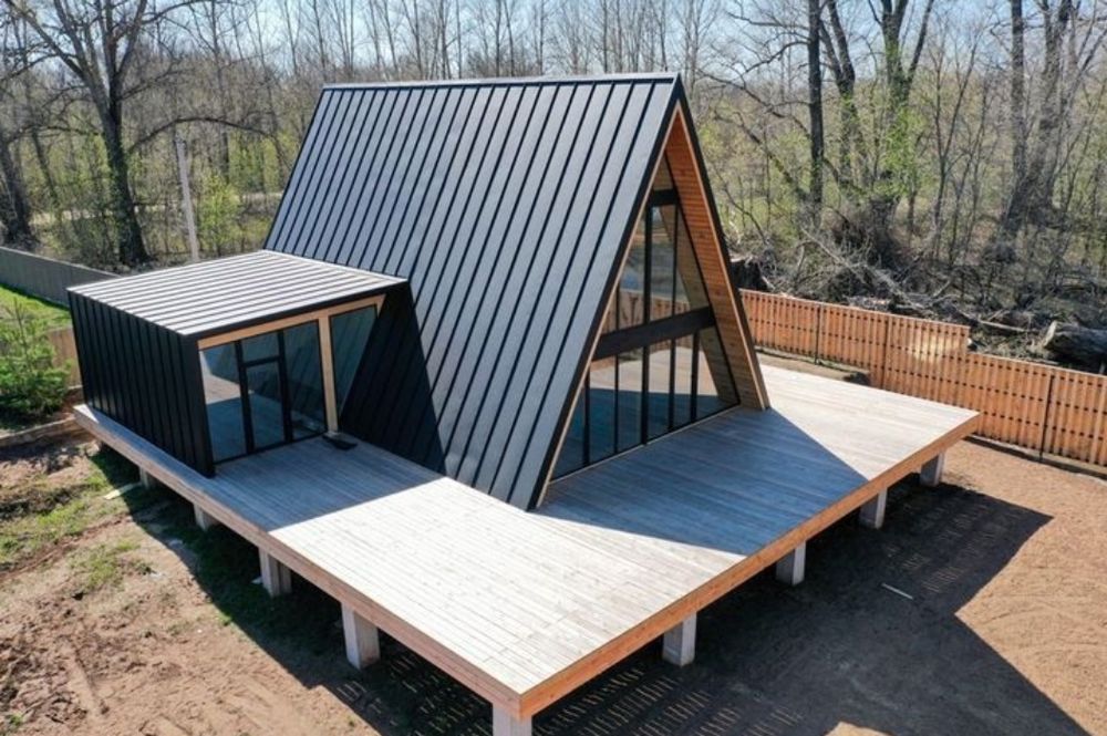 Cabane tip A din lemn