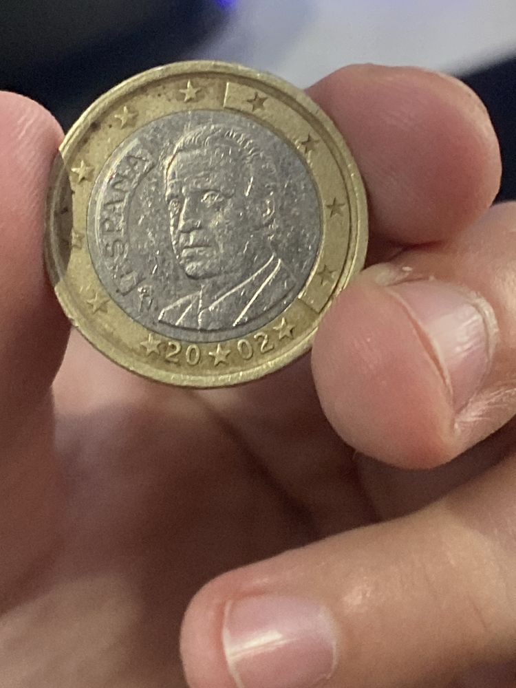 Monede de 1 euro din anul 2002 diferite