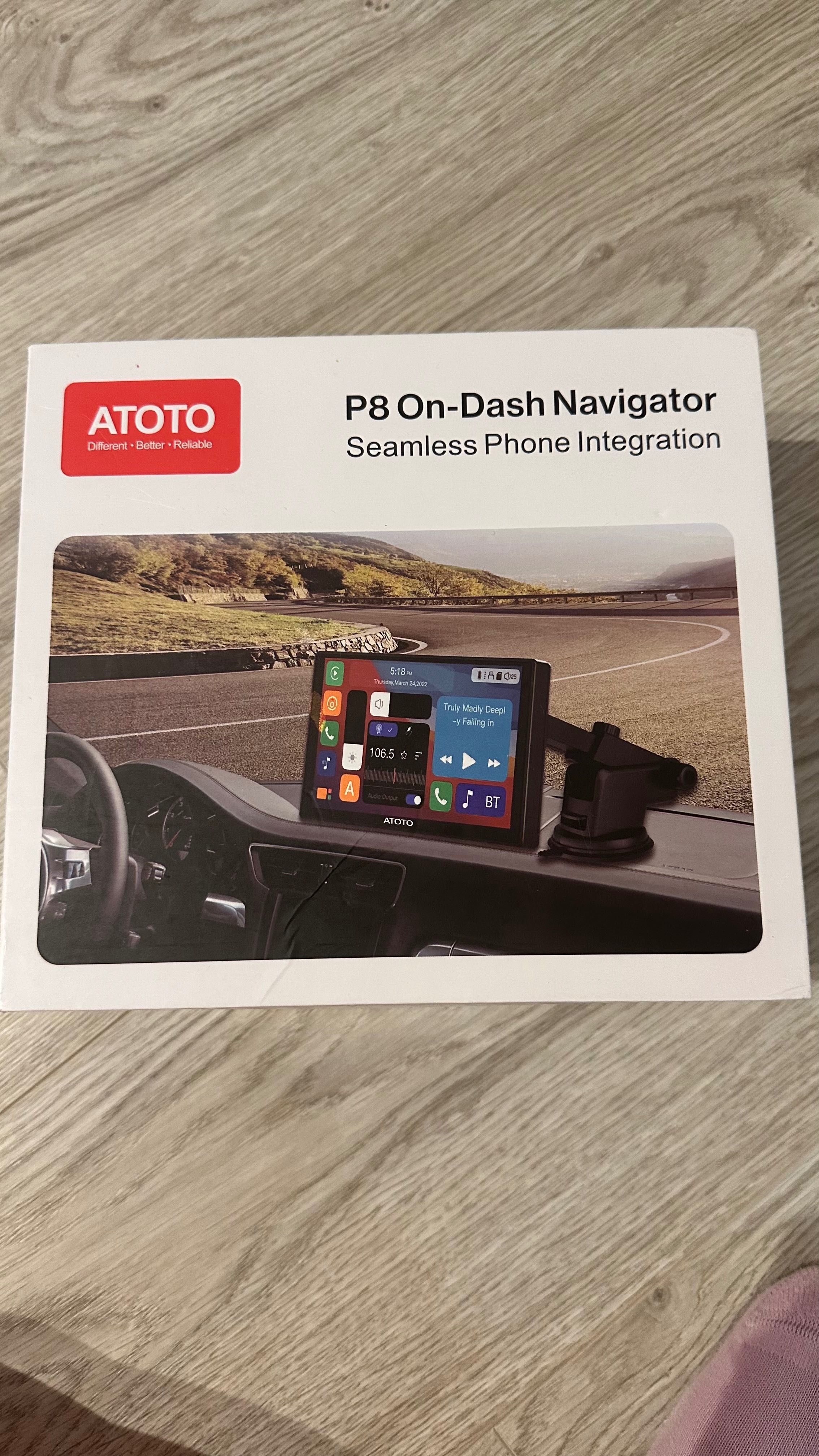 ATOTO P8 1080P On-Dash Cam and Rear DVR Cam Input