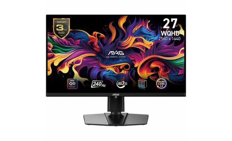 Монитор MSI MAG 271QPX QD-OLED 240Hz Перфектен!