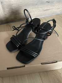 Sandale Asos negre cu șnur