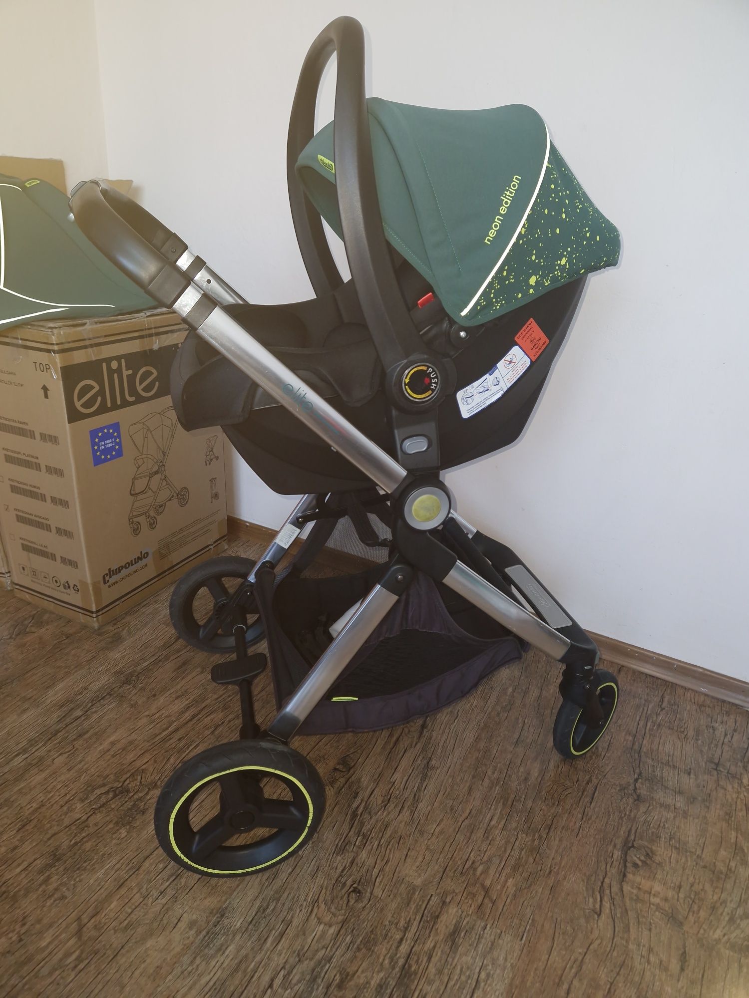 Комбинирана количка Chipolino Elite авокадо 3в1