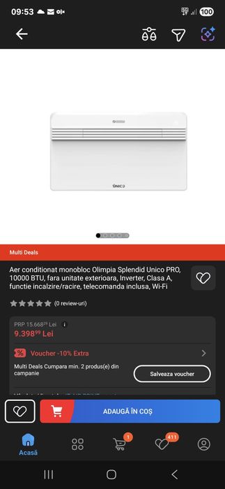 Vand aer conditionat Olimpia Splendid unico Pro