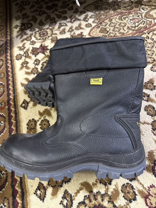 строительные сапоги кожанные