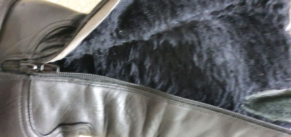 Cizme dama din piele,negre,captusite,masura 36