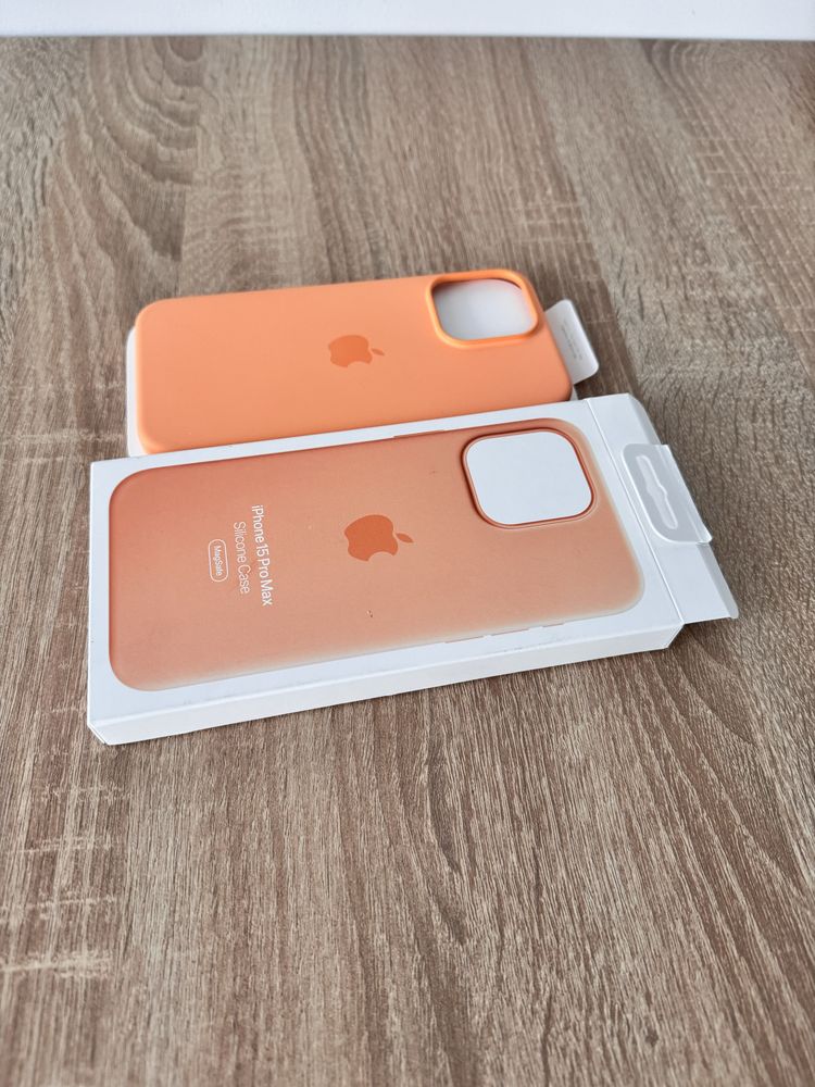 Husa iPhone 15 Pro Max Magsafe Orange Sorbet Emag Originala