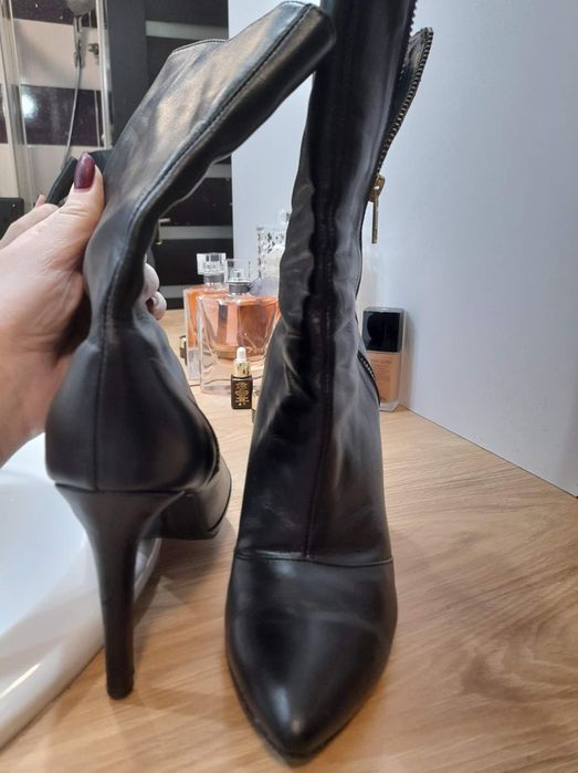 Botine piele 37, facute la comanda