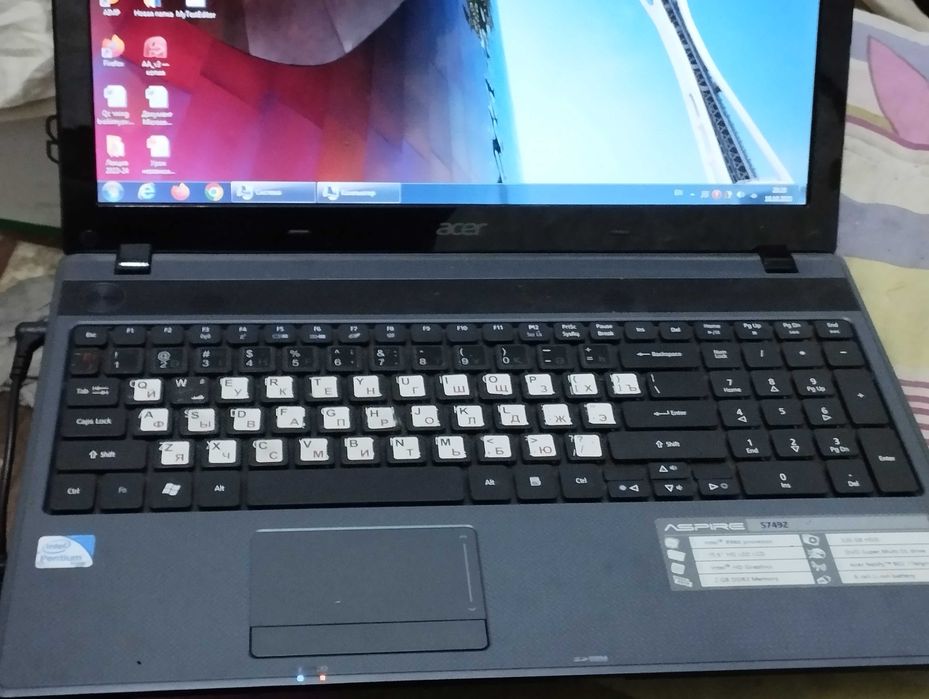 NOUTBUK- ACER \ DDR-3 \ В960 \ Azu-4GB \ HD-320GB \ Эк-15.6IPS