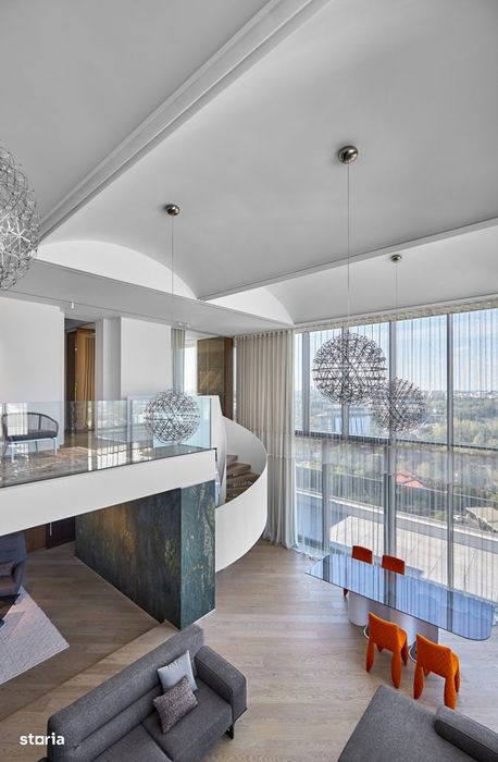 Inchiriere penthouse de lux pe doua niveluri in locatie premium