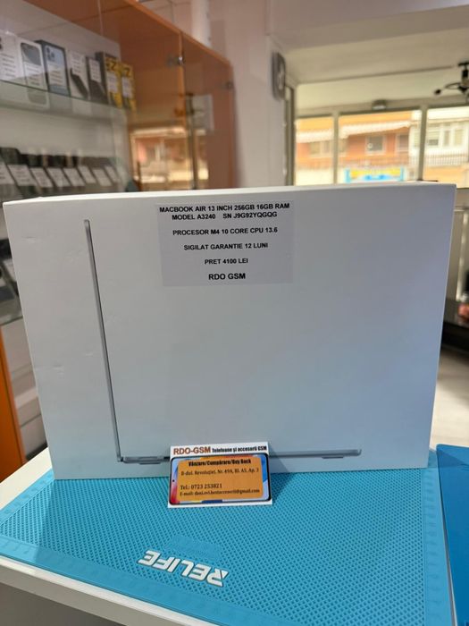 MacBook Air 13 256gb M4 16Gb Ram Sigilat/Garantie