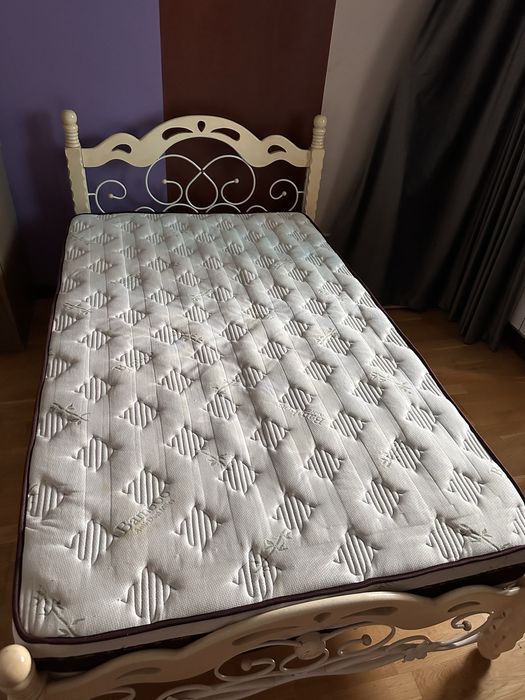 Кровать 120х200 с качественным ортопедическим матрасом