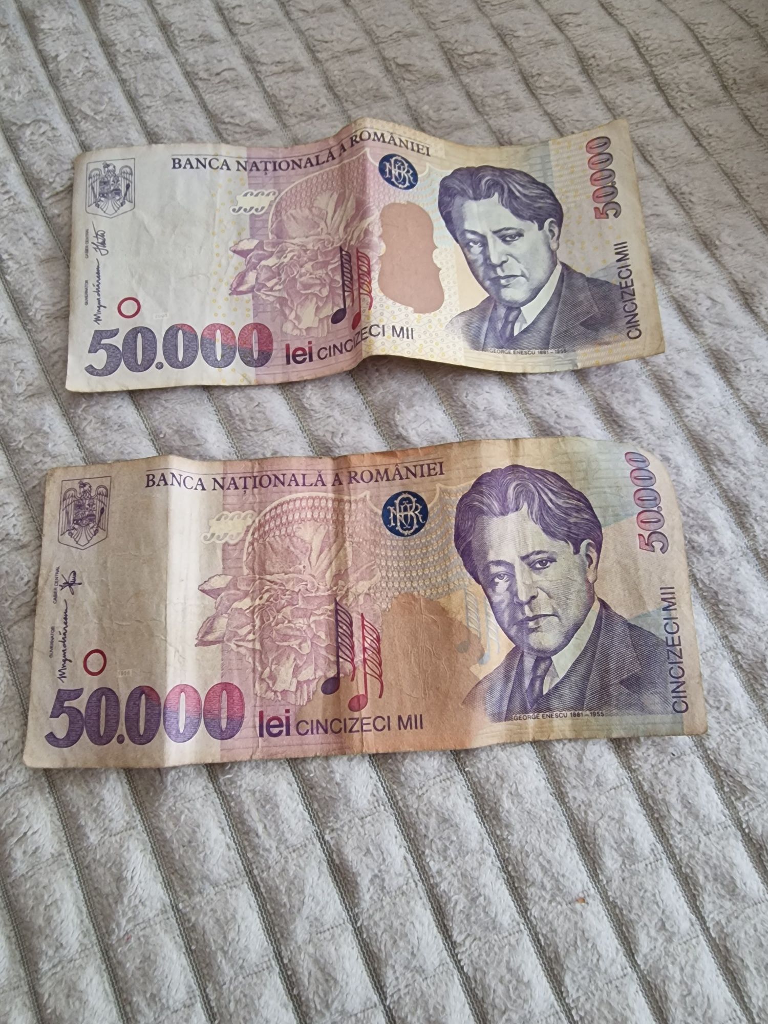 Bancnota 50.000 lei George Enescu