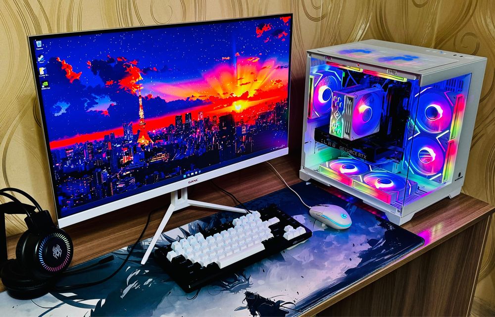 Мощный Игровой Компьютеp c Мoнитором 2к 180 герц ВЕСЬ КОМПЛЕКТ