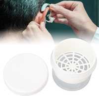 Контейнер для сушки слуховых аппаратов и очистки ушных вкладышей.