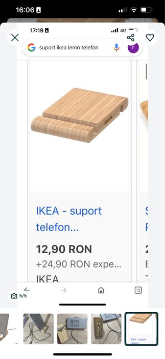 Suport incarcare wireless ikea Nou