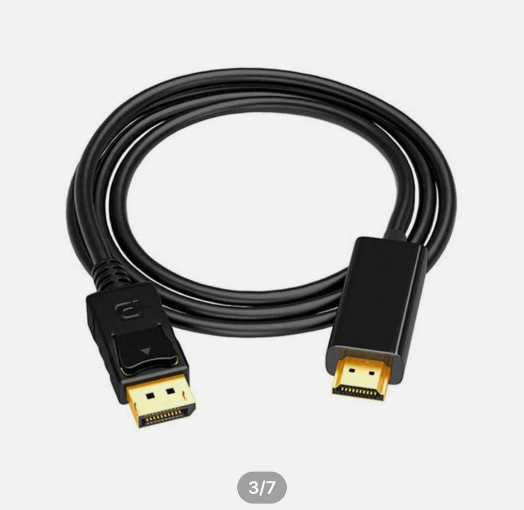 Кабель HDMI на DP (DisplayPort). Качественный. Алматы.