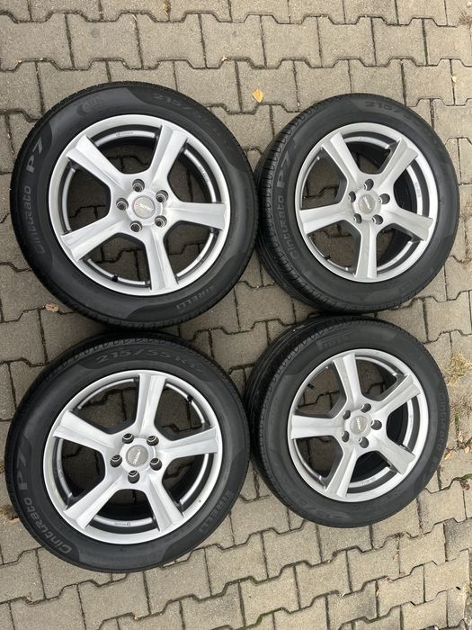 Jante aliaj 5x112mm, anvelope 215/55 R17, VW, Seat, Skoda, Audi
