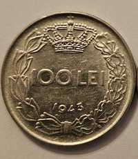Moneda 100 LEI 1943 - Regele Mihai I