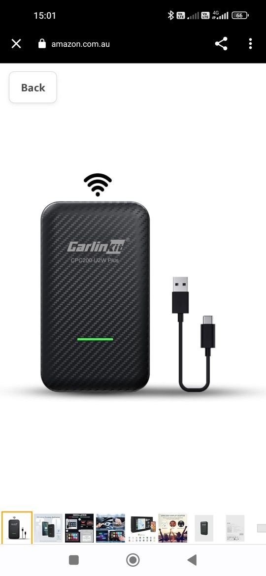 Adaptor wireless carPlay CarlinKit 3.0