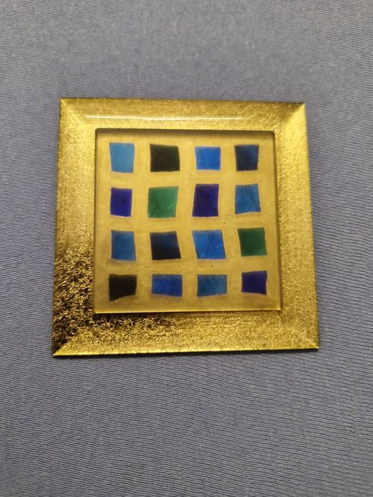 Broșă vintage, Haute Couture - semnată LANGANI (anii 1970)