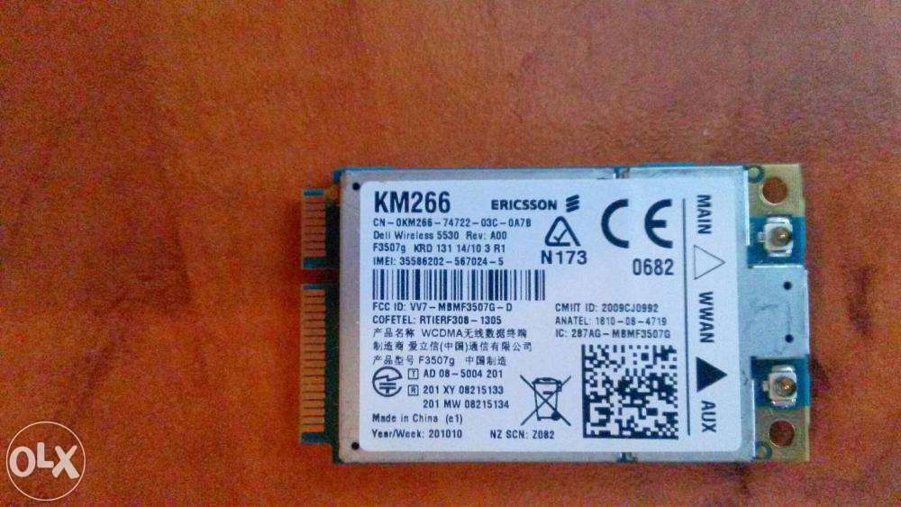 Dell Wireless 5530 HSPA 3G GPS Mini-Card WWAN