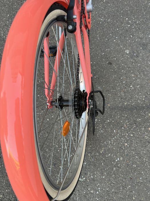 Bicicleta polivalenta Riverside 500 24” roz prntru copii 135-150 cm