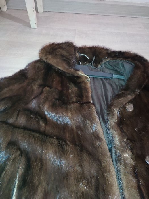 Норковая шуба, б.у.