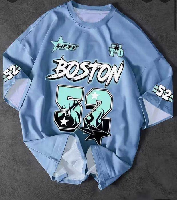 Футболка BOSTON 52 (голубая)