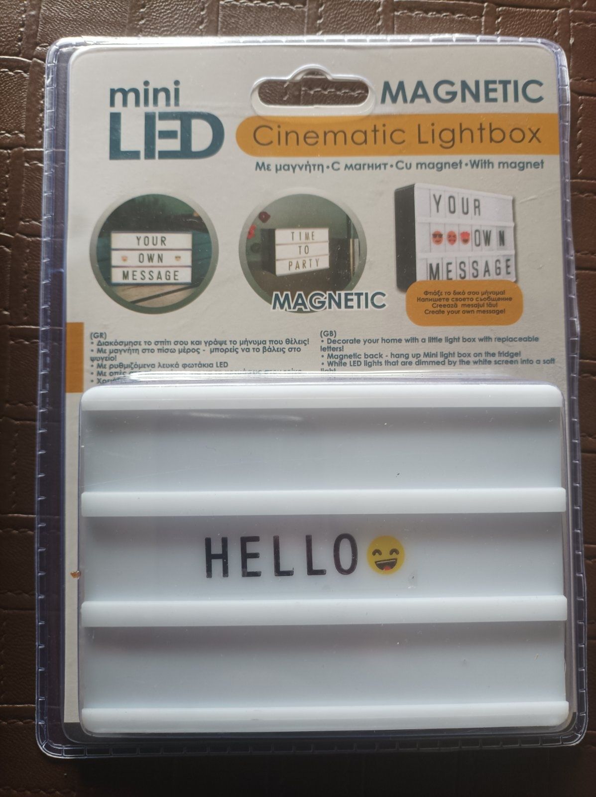 Mini LED Cinematic Lightbox Magnetic / Лед украса, осветление, надписи