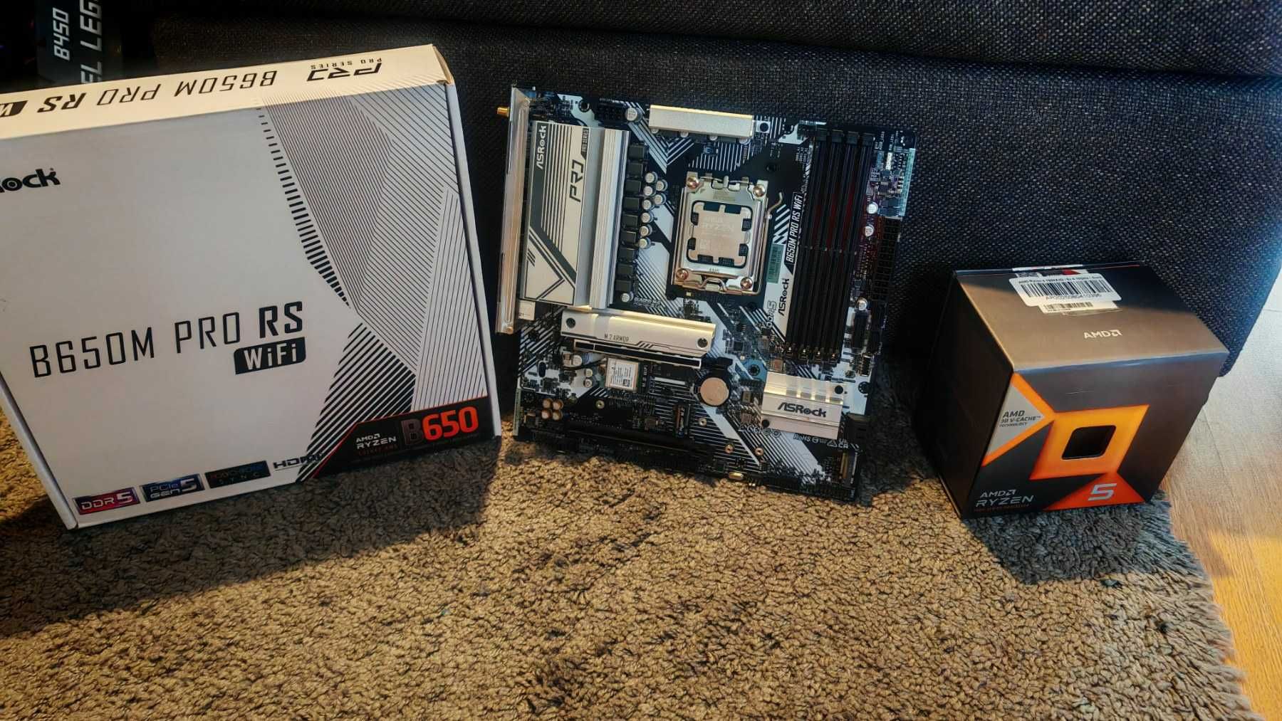 ASRock B650M Pro RS WIFI +  Ryzen 5 7600X3D шестядрен (5.2GHz] AM5