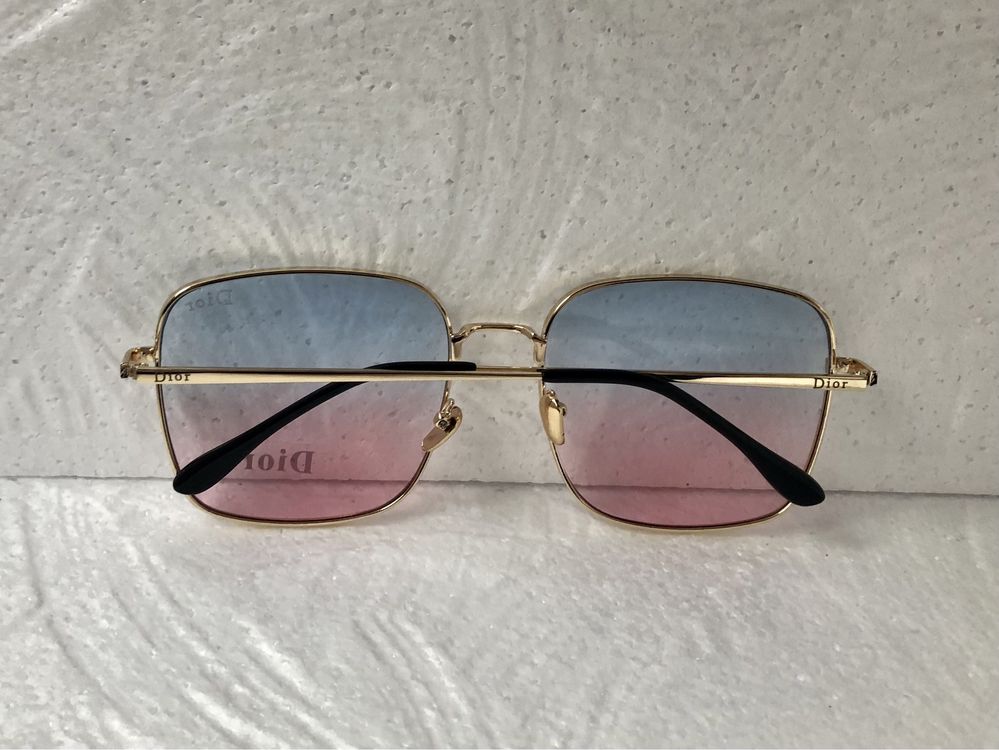 Dior Дамски прозрачни слънчеви очила квадратни правоъгълни 4 цвята CD